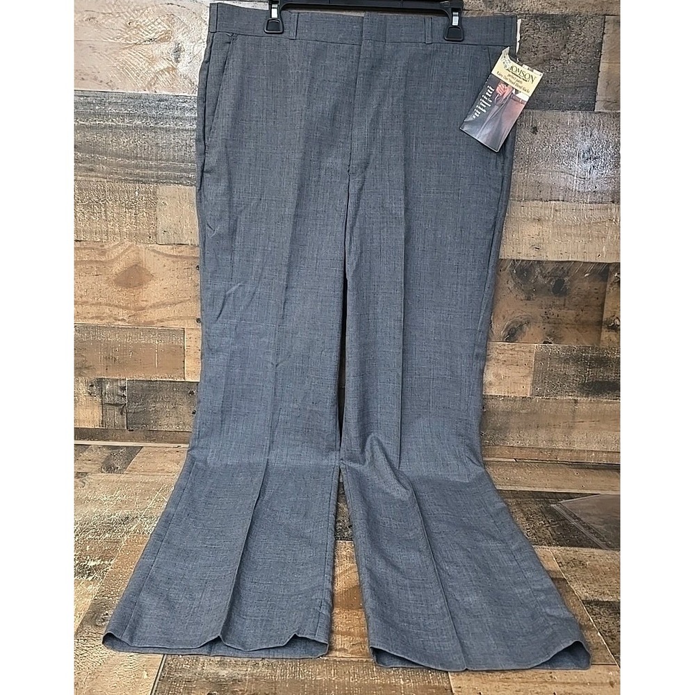 Thomson Rainy Day Wool Blend Slacks Pants Mens 38X32 Gray Career Vintage NOS